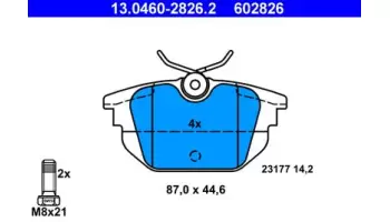 Klocki hamulcowe ATE 13.0460-2826.2