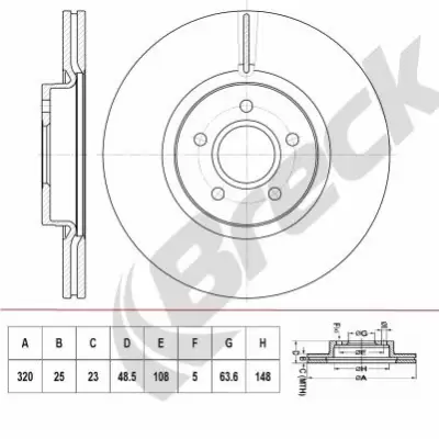 Tarcze hamulcowe BRECK BR 417 VA100