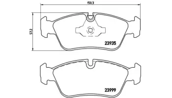 Klocki hamulcowe BREMBO P06035
