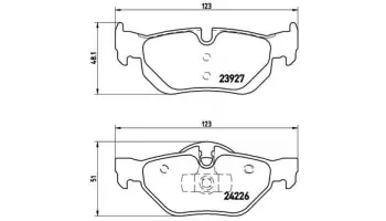 Klocki hamulcowe BREMBO P06038X