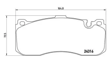 Klocki hamulcowe BREMBO P06041