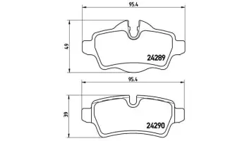 Klocki hamulcowe BREMBO P06052X