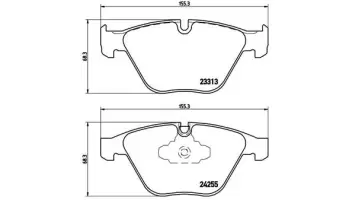 Klocki hamulcowe BREMBO P06055
