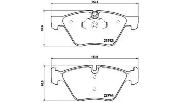 Klocki hamulcowe BREMBO P06057X