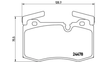 Klocki hamulcowe BREMBO P06068