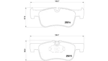 Klocki hamulcowe BREMBO P06078