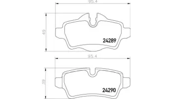 Klocki hamulcowe BREMBO P06103