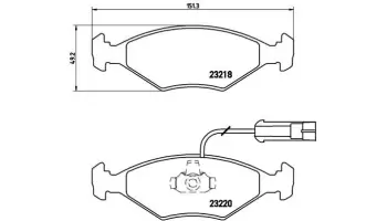 Klocki hamulcowe BREMBO P23056