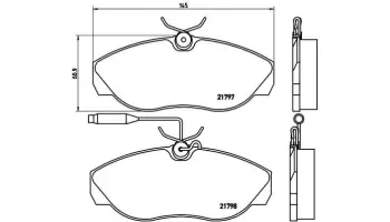 Klocki hamulcowe BREMBO P23068
