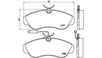 Klocki hamulcowe BREMBO P23069