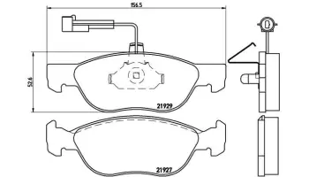 Klocki hamulcowe BREMBO P23071