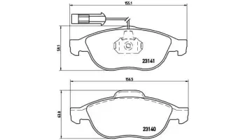 Klocki hamulcowe BREMBO P23075