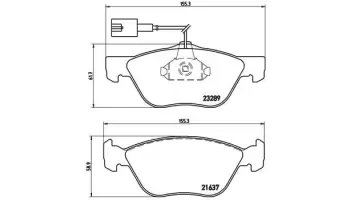 Klocki hamulcowe BREMBO P23077