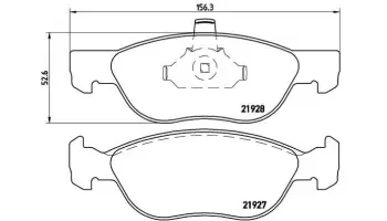 Klocki hamulcowe BREMBO P23081
