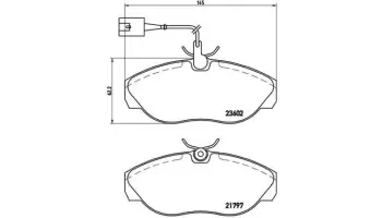 Klocki hamulcowe BREMBO P23083