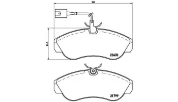 Klocki hamulcowe BREMBO P23084