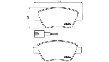 Klocki hamulcowe BREMBO P23085