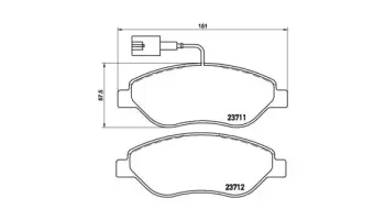 Klocki hamulcowe BREMBO P23086