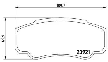 Klocki hamulcowe BREMBO P23093