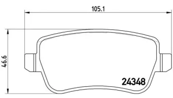 Klocki hamulcowe BREMBO P23102