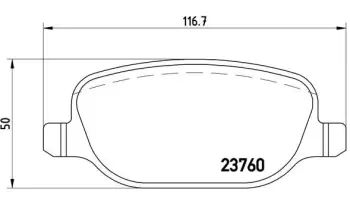 Klocki hamulcowe BREMBO P23109