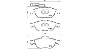 Klocki hamulcowe BREMBO P23114