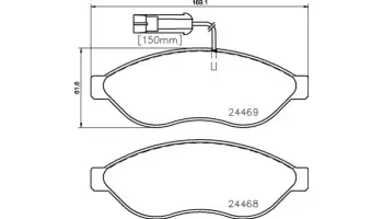 Klocki hamulcowe BREMBO P23144