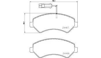 Klocki hamulcowe BREMBO P23161