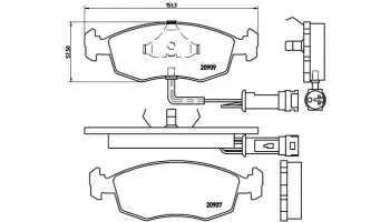 Klocki hamulcowe BREMBO P24007