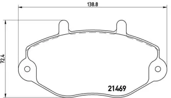 Klocki hamulcowe BREMBO P24050