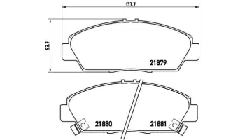 Klocki hamulcowe BREMBO P28021