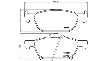 Klocki hamulcowe BREMBO P28044X