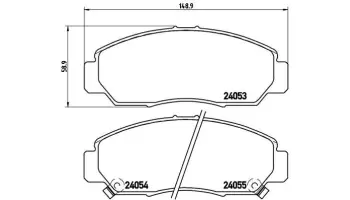 Klocki hamulcowe BREMBO P28047