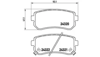 Klocki hamulcowe BREMBO P30025