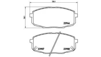 Klocki hamulcowe BREMBO P30034