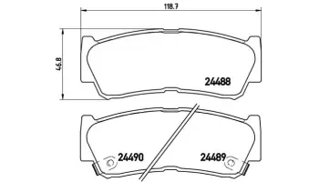 Klocki hamulcowe BREMBO P30037