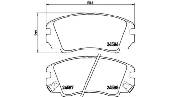 Klocki hamulcowe BREMBO P30043