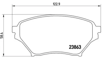 Klocki hamulcowe BREMBO P49029