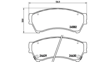 Klocki hamulcowe BREMBO P49039
