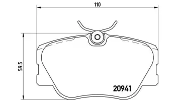 Klocki hamulcowe BREMBO P50008