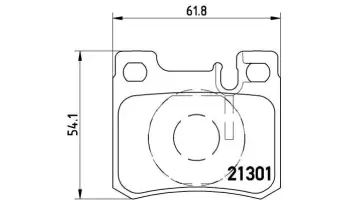 Klocki hamulcowe BREMBO P50012