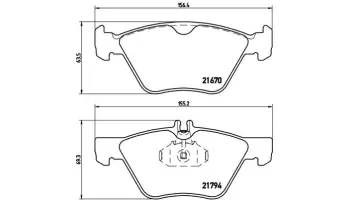 Klocki hamulcowe BREMBO P50026