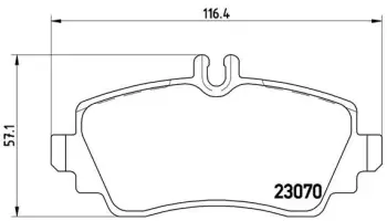 Klocki hamulcowe BREMBO P50035
