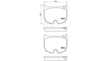 Klocki hamulcowe BREMBO P50062