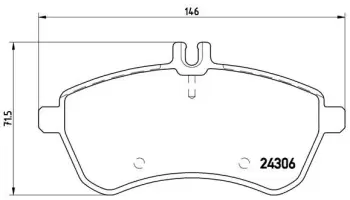 Klocki hamulcowe BREMBO P50067