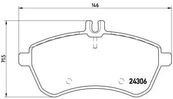 Klocki hamulcowe BREMBO P50070