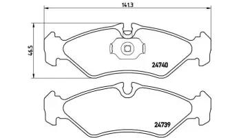Klocki hamulcowe BREMBO P50081