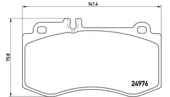Klocki hamulcowe BREMBO P50087