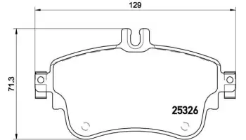Klocki hamulcowe BREMBO P50094