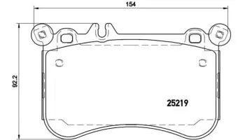Klocki hamulcowe BREMBO P50097